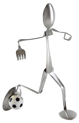 Soccer Player Spoon Figurine