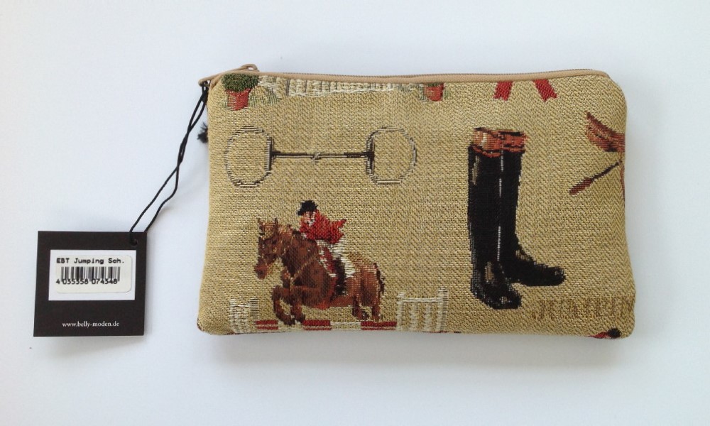 Belly Moden Jumping Design Zipped Cosmetic Purse