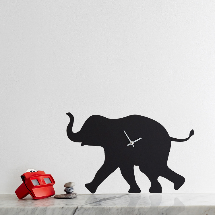 Elephant Battery Operated Wall Clock