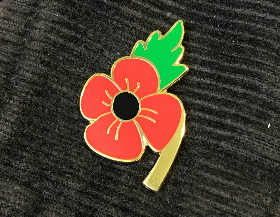 Poppy Enamel Lapel Pin Badge - Click Image to Close