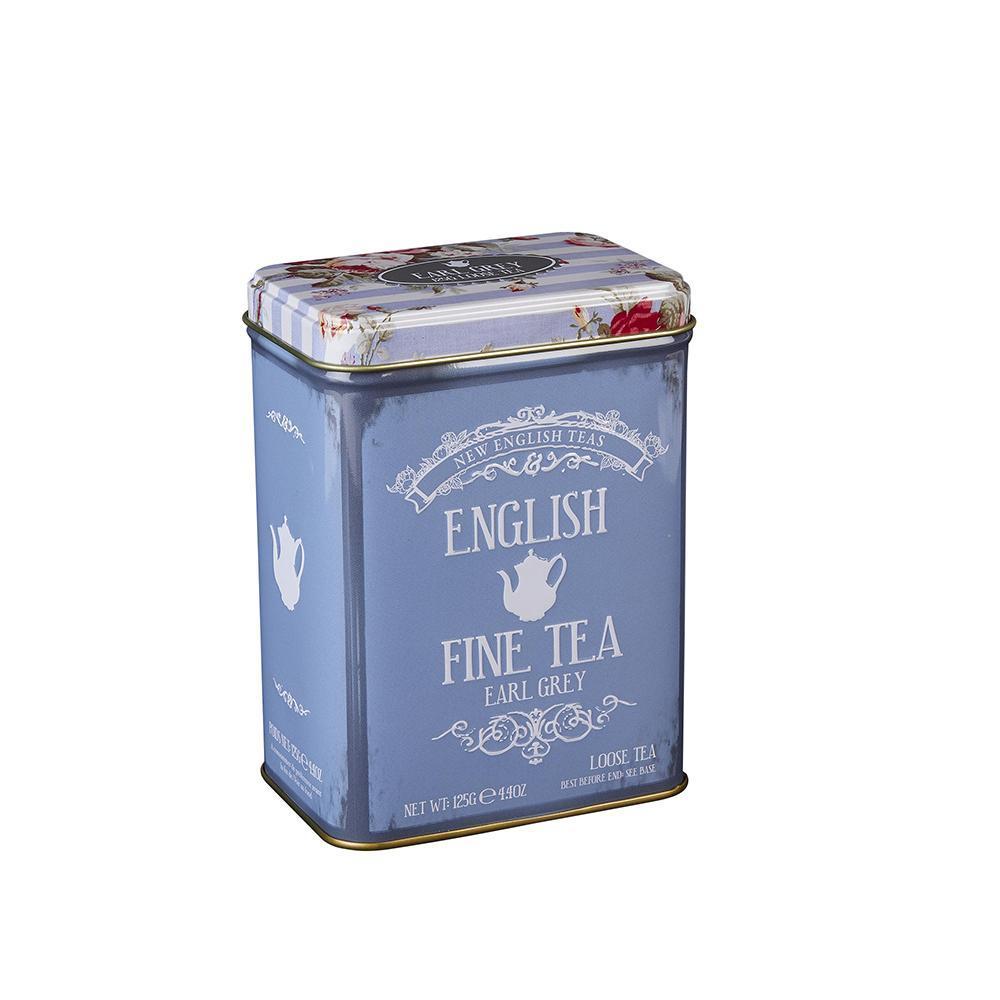 Vintage Floral English Earl Grey Tea Tin 125g